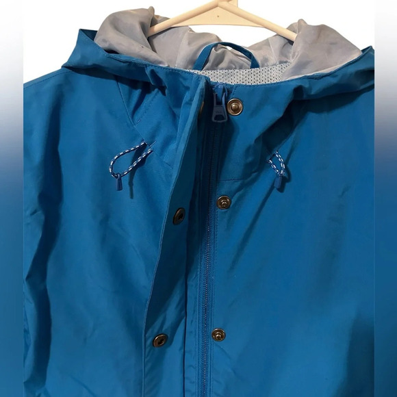 Lands End blue windbreaker jacket - Picture 3 of 8